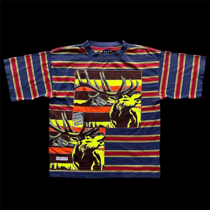 buck patchwork tee (M)